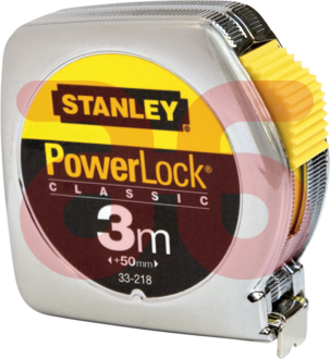 Stanley rolbandmaat 3mtr powerlock 12.7mm