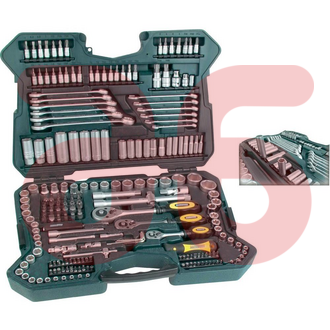 Mannesmann doppenset 215-del. in koffer