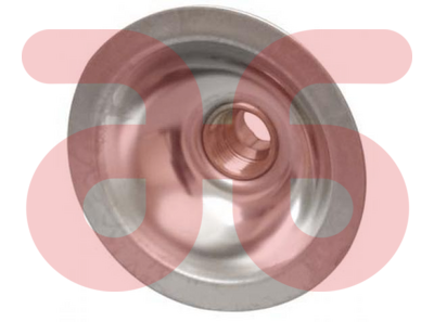 Gevelkom chr.15mm kap.met stop