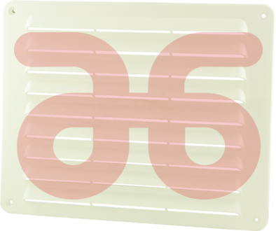 Schoepenrooster pvc wit 25x20