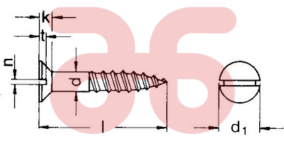 Houtschroeven geg pk    4x60