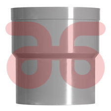 Verbindingsstuk 80mm grijs