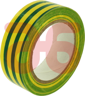 Isolatieband 15mm geel/groen 10m