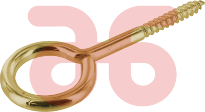 Schroefoog 1m messing 20x 10mm