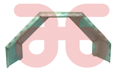 Aluminium traanpl. spatbord enkel