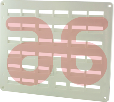 Rooster pvc wit afsl.30x25cm