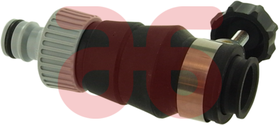 Waterdief met slangklem 1/2