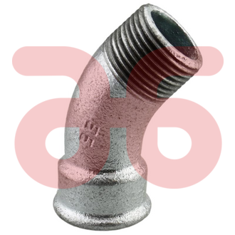 Bocht 45gr.verz.bi-bu 1