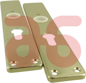 Langschild m.pc gat 55mm hoppe