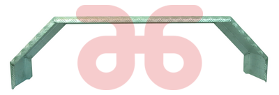 Aluminium traanpl. spatbord dubbel