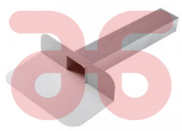 Stadsuitloop met bladvanger aluminium 100/80mm