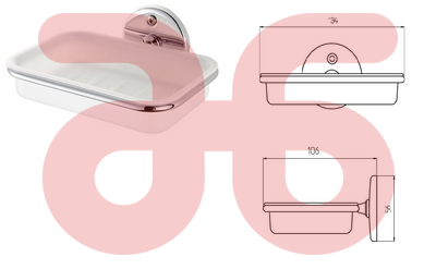 Zeephouder m.inzet wit haceka