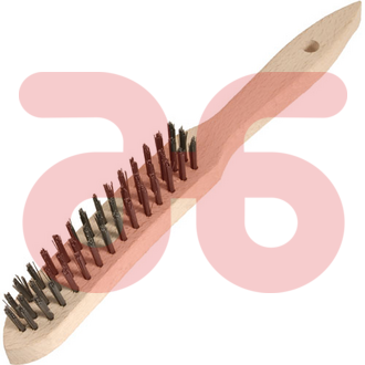 Staaldraadborstel 3rij