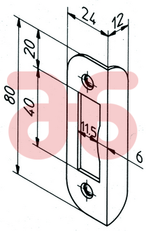 Nemef hoeksluitplaat hp1256/12 voo