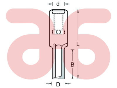 Hm groeffrees 12mm snijh.32mm