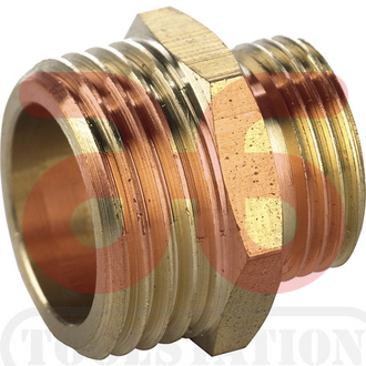 Verloopnippel buitendraad 3/4x1/2