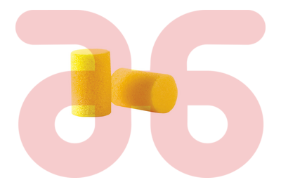 Gehoorbeschermer ear-plug geel