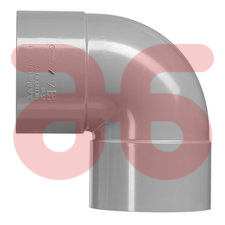 Bocht 125mm 90 graden 2x mof