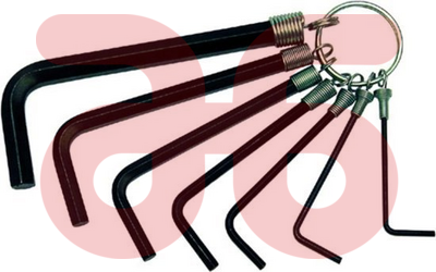 Beargrip stiftsleutels 10-del:1.5-10mm