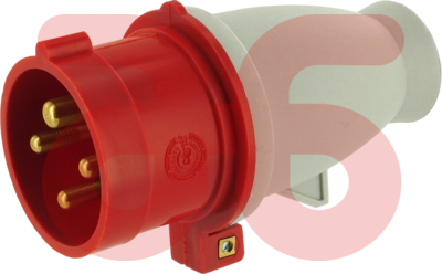 Cee stekker rood  16amp 3p+a