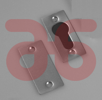 Kortschild blind/pc gat 55 mm