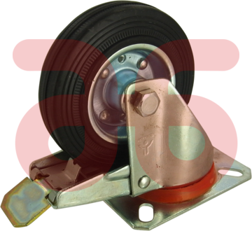 Zwenkwiel met rem diameter 125x37
