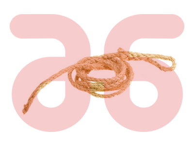 Raamkoord met lus 1,5meter