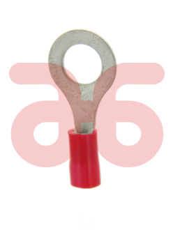 Kabelschoen rood  9031-m6 oog