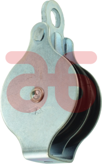 Hijskatrol met 2 schijven en 1 oog 50mm