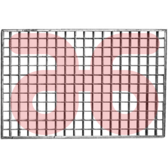 Voetrooster 1000x600mm 25/2