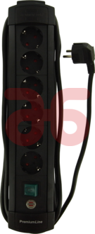 Tafelcontactdoos 6 v zilver