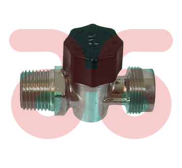 Gaskomfoor- of aansluitkraan recht