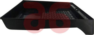 Verfbakje stapelbaar rood / zwart