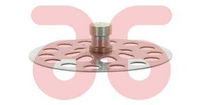 Gootsteenzeef met knop 40mm