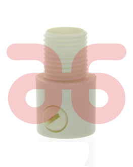 Klemnippel m.buitendraad wit