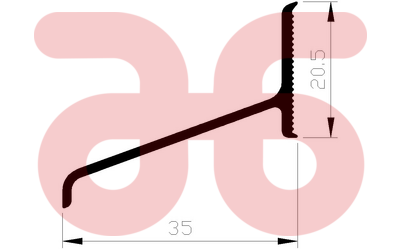 Alum lekdorpel 35mm a 5mtr