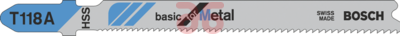 Dec zaagbladen a5 st t118a (dun metaal 1-3mm)