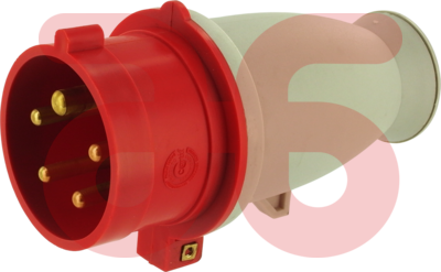 Cee stekker rood  16amp 4p+a