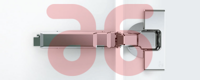 Meubelscharnier gedempt 165gr opdek