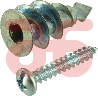 Hollewandplug met schroef