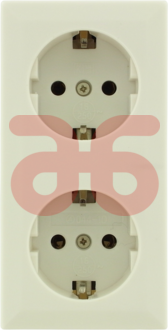 Wandcontactdoos wit opb.ra 2v